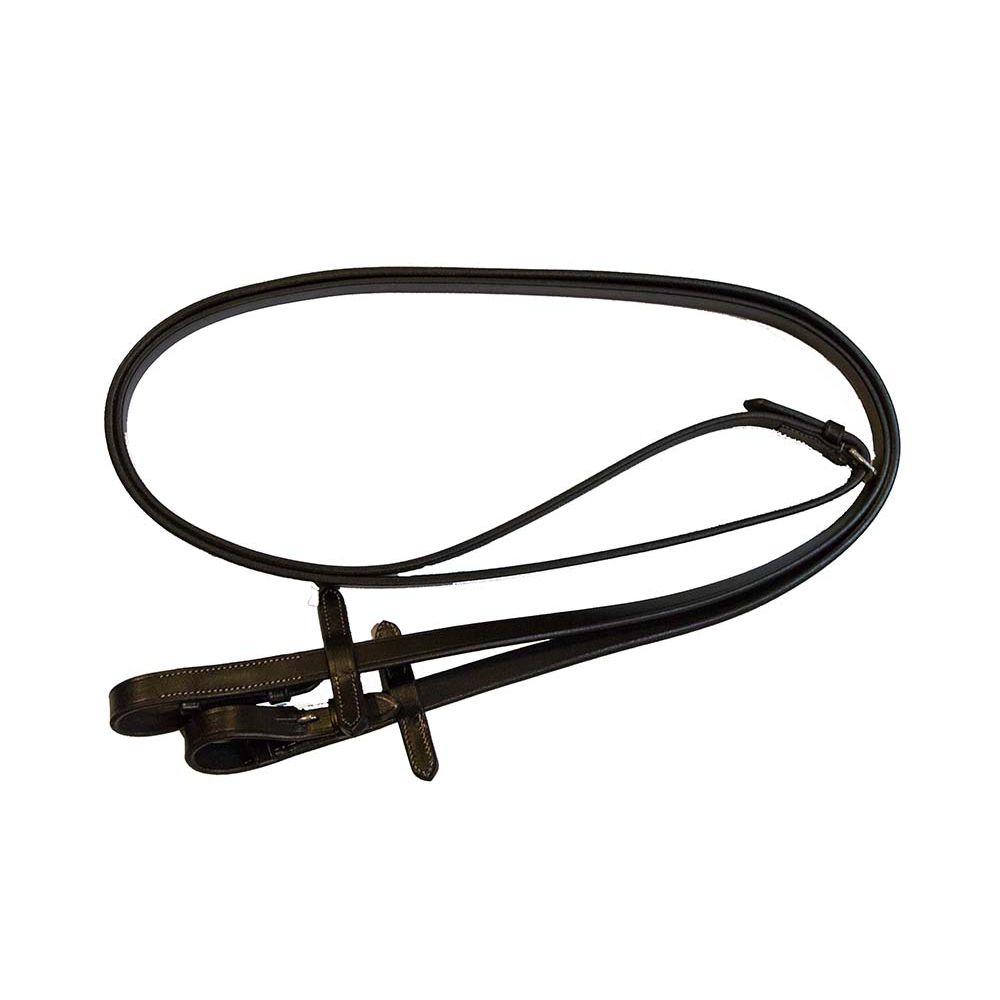 Rênes Norton Pro – Pour Poney Et Cheval – Cuir De Buffle Huilé – Boucles Inox – Largeur 16 Mm – Confort Et Durabilité