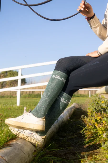 Chaussettes d'équitation à paillettes Equislay