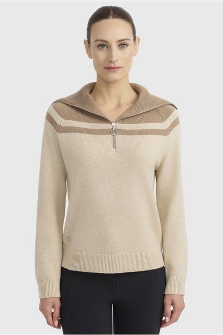 Pull Harcour Claira Crème porté