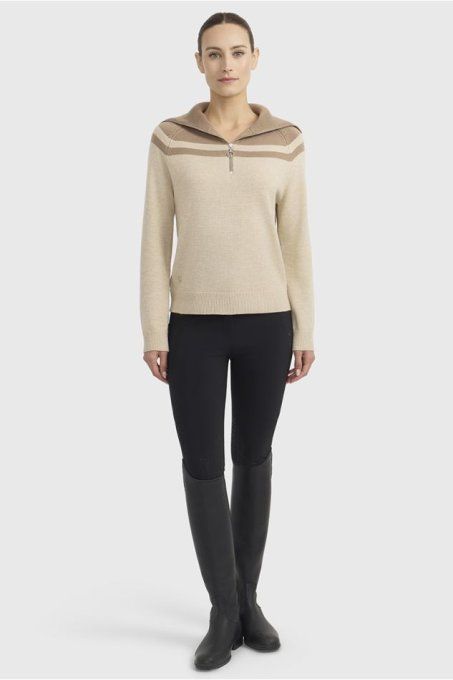 Coupe droite du pull Harcour Claira femme