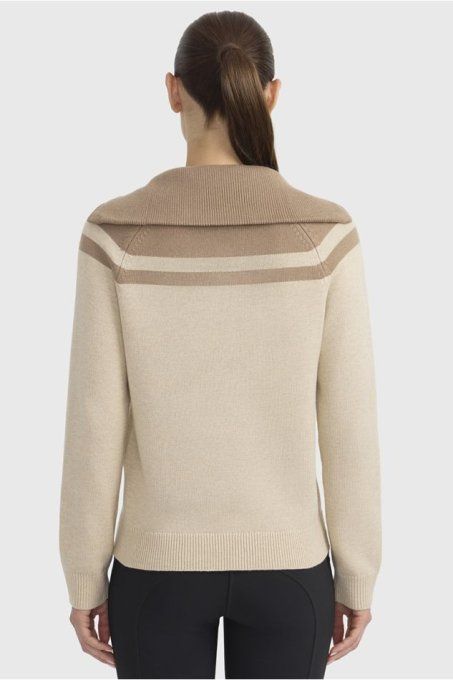 Pull col camionneur Harcour Claira Crème pour femme