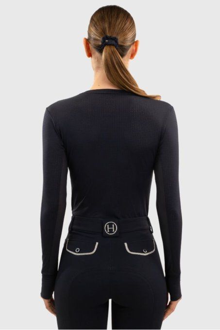 Tee-shirt manches longues Bluvea marine - Harcour