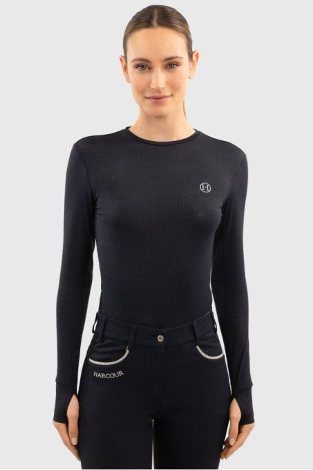 Tee-shirt manches longues Bluvea marine - Harcour