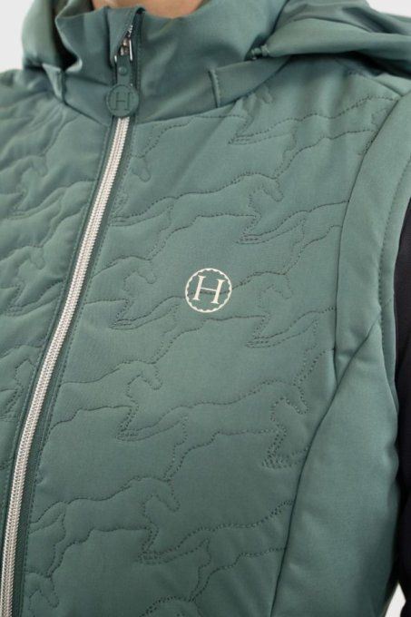 Gilet sans manches Betty Harcour Paon