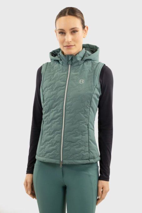 Gilet sans manches Betty Harcour Paon