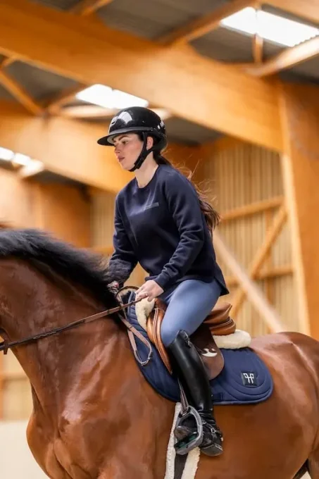 Sweat-shirt en laine de Mérinos - Horse-Pilot