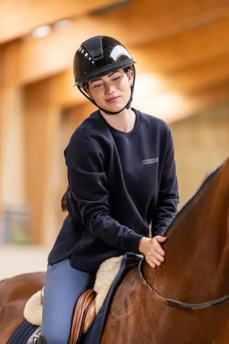 Sweat-shirt en laine de Mérinos - Horse-Pilot