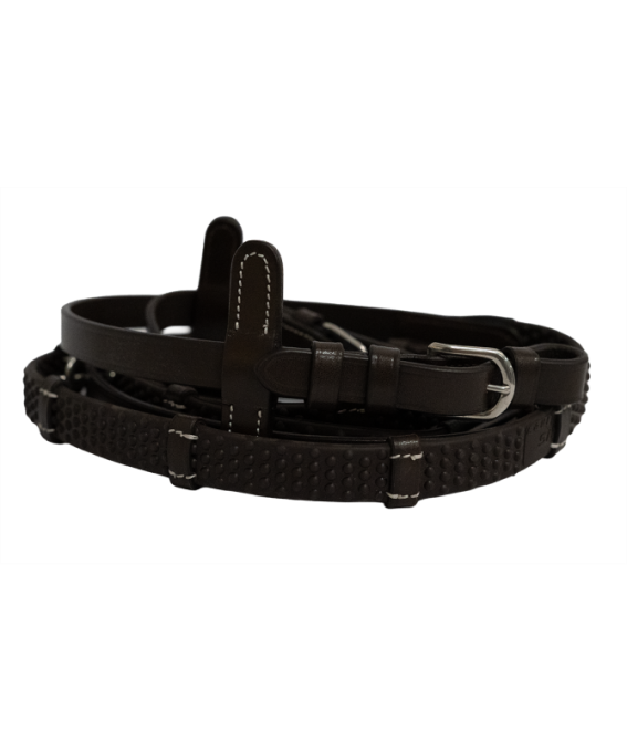 Rênes CANTER caoutchouc Soft Linea à 7 arrêtoirs