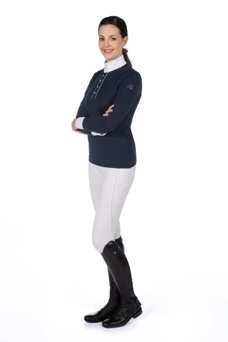 Polo de concours HKM Emilia- manches longues