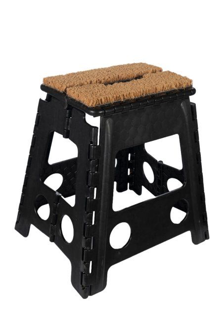 Tabouret pliant avec paillasson