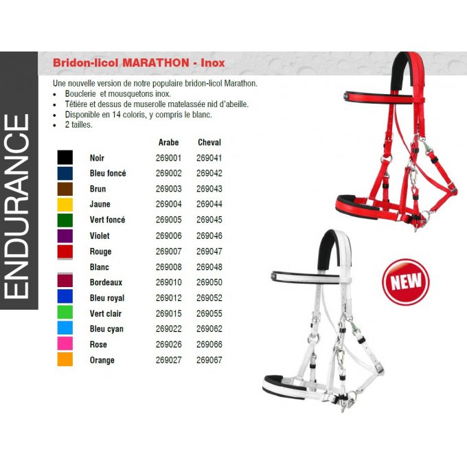 Bridon Licol Marathon Zilco (Inox)