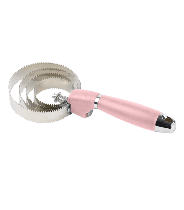 Étrille métallique ronde avec poignée en gel 