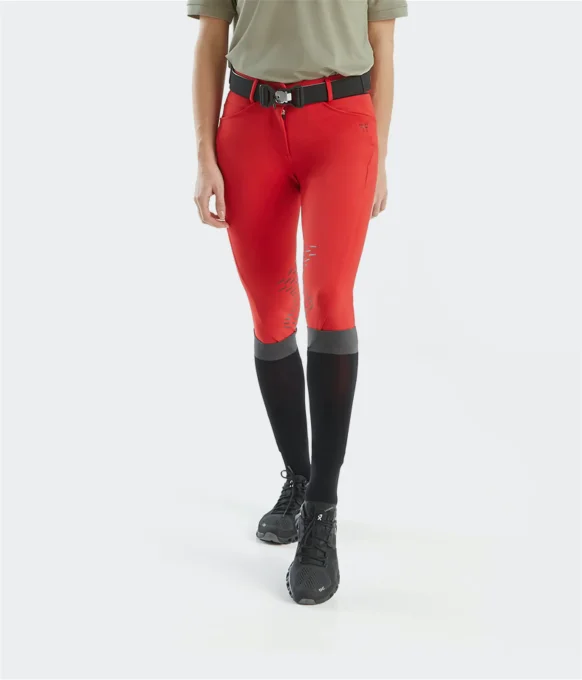 Pantalon X-DESIGN Horse Pilot Rouge - Femme