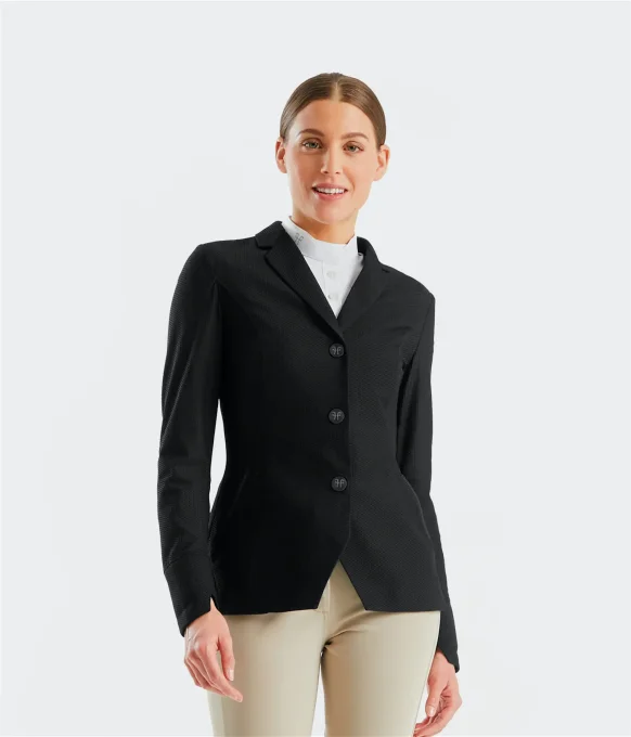 Veste de concours Aeromesh Noire Horse-Pilot - Femme