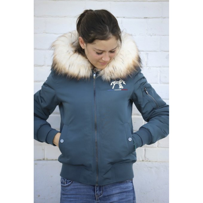 Blouson Pénélope Lyon Bleu canard - Femme 