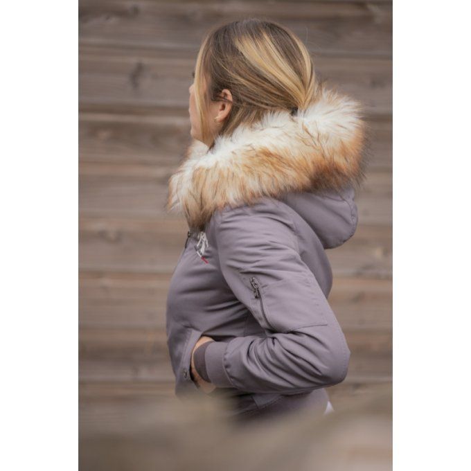 Blouson Pénélope Lyon Gris Glitter - Femme 