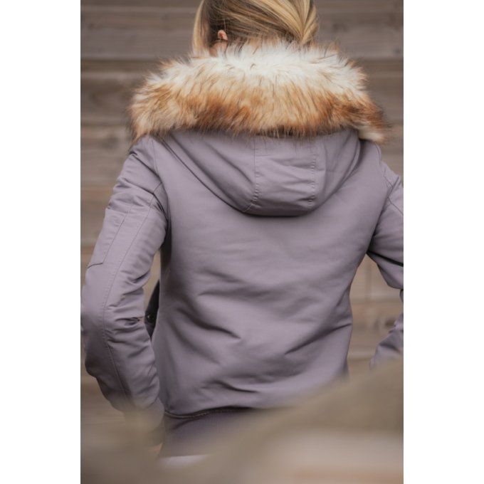 Blouson Pénélope Lyon Gris Glitter - Femme 