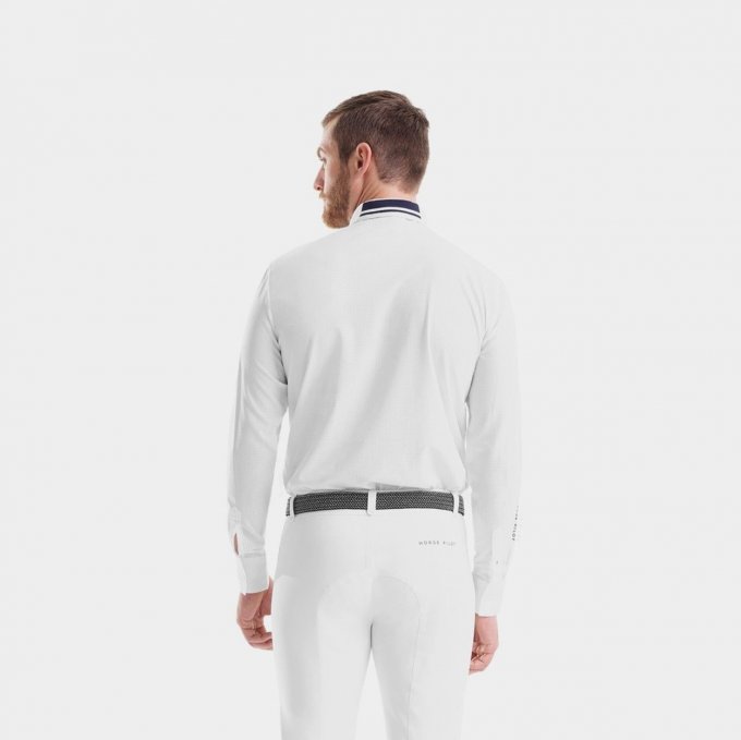 Horse Pilot - Chemise manches longues homme Design Ls Shirt blanc