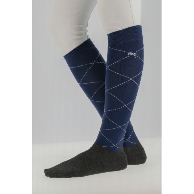 Chaussettes Pénélope Luxe Stripes & Cross - 2 paires