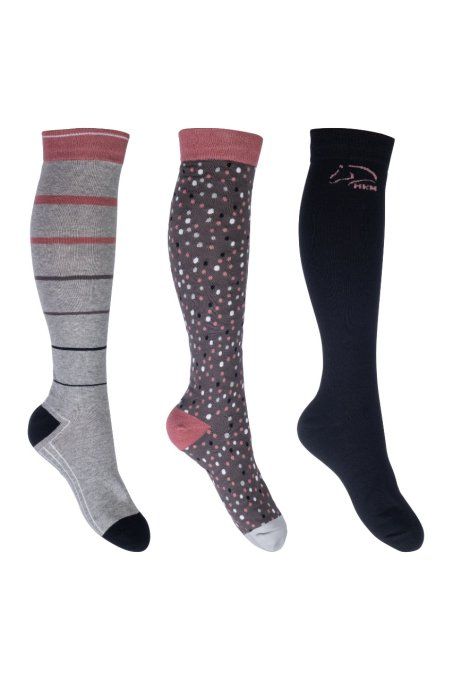 Chaussettes HKM Miami - Lot de 3