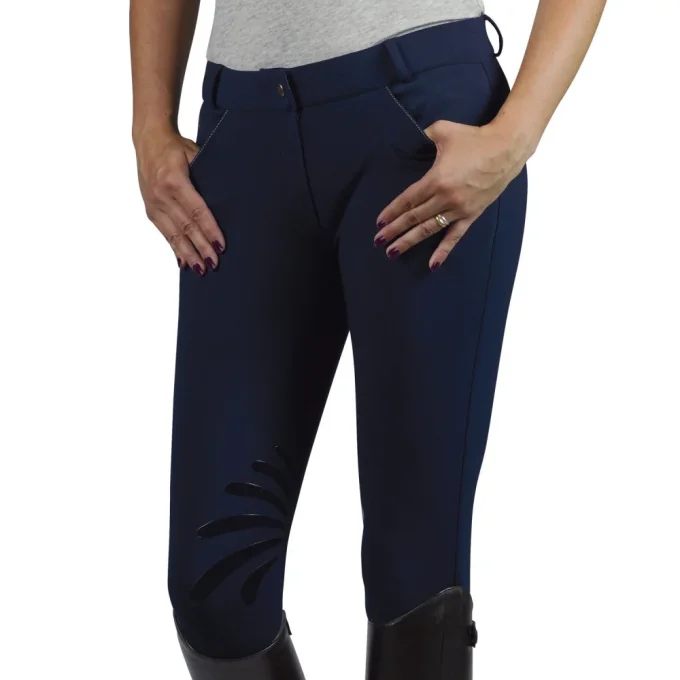 Pantalon équitation fille HKM Horse Spirit basanes grip