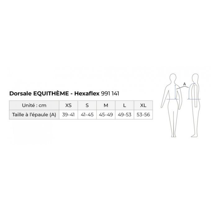 Dorsale EQUITHÈME Hexaflex - Adulte