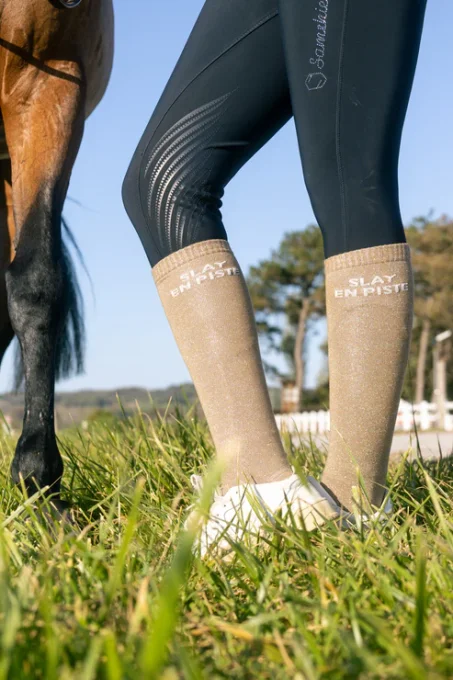 Chaussettes d'équitation à paillettes Equislay