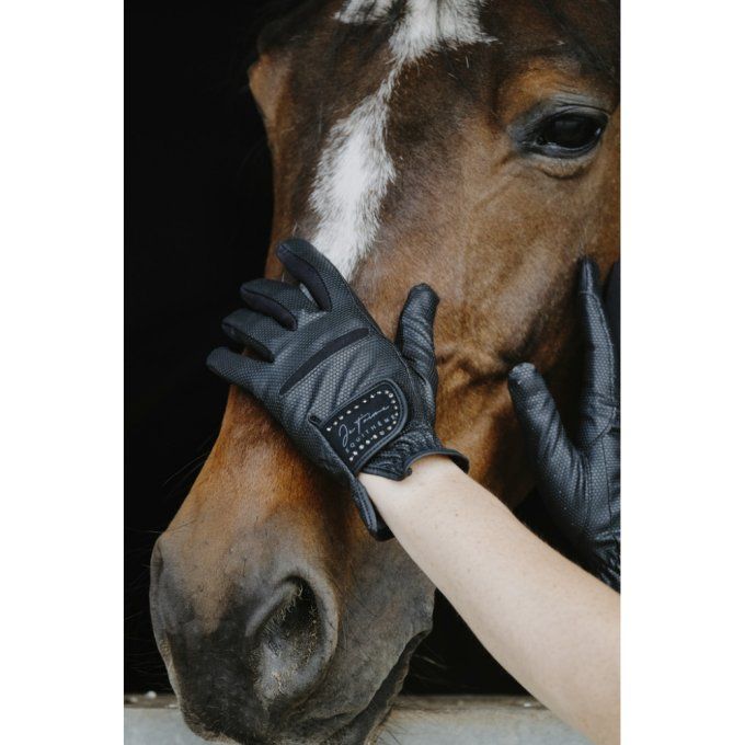 Gants Je t'aime EQUITHÈME Strass
