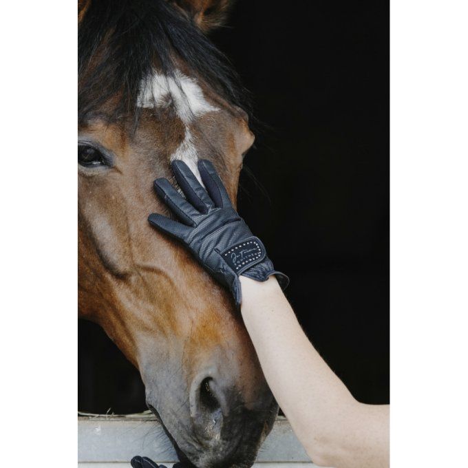 Gants Je t'aime EQUITHÈME Strass