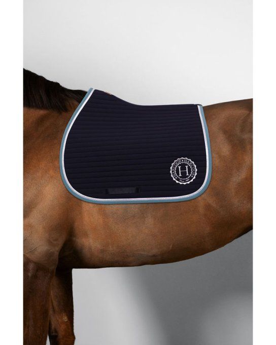 Tapis de selle KAREMBAR Marine/Paon - Harcour