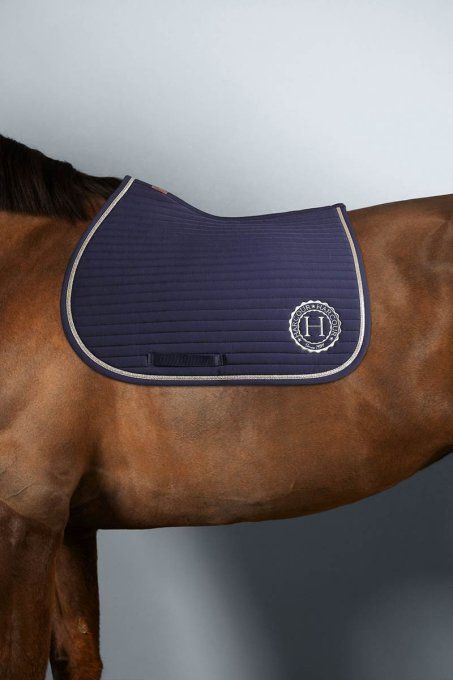 HARCOUR- Tapis de selle - KAREMBAR - Navy/Light Gold