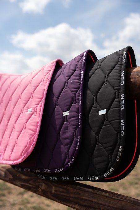 Tapis LOVE GEM Équitation Noir pailleté, Rose pailleté et Prune – nouveaux coloris 2026