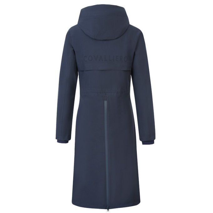 Manteau de pluie long femme Covalliero SS26 bleu marine