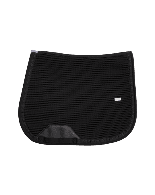 Tapis de selle GEM Mesh BLEU ultra respirant pour cheval noir