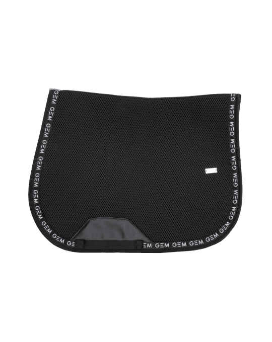 Tapis de selle GEM Mesh BLEU ultra respirant pour cheval silver