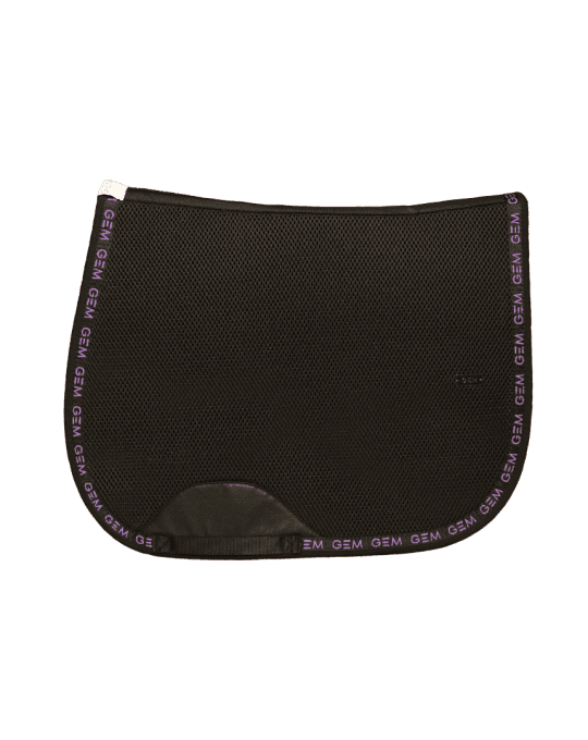 Tapis de selle GEM Mesh BLEU ultra respirant pour cheval violet