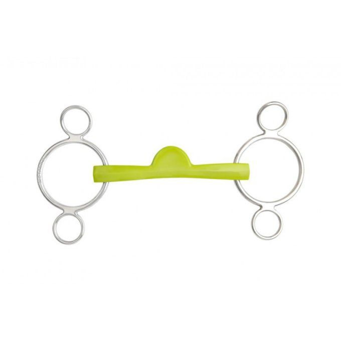 Mors réglable METALAB Flexi Soft  3 anneaux, demi-lune 