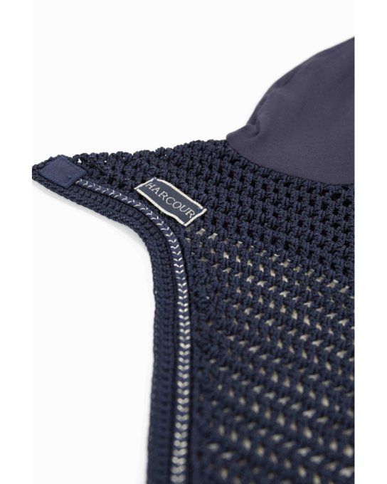 HARCOUIR - PACK Tapis Sunny et bonnet Funny Navy/Light Gold