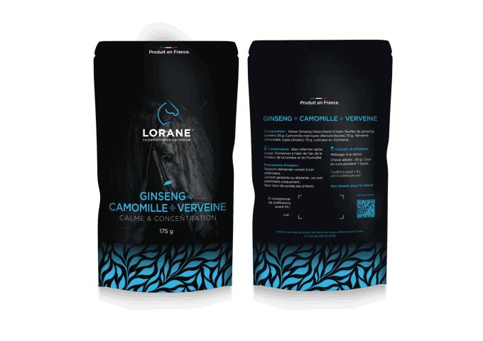 Ginseng + Camomille + Verveine pour chevaux 175g - LORANE