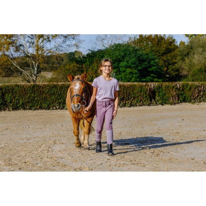 Pantalon EQUITHÈME Carly fond silicone - Enfant