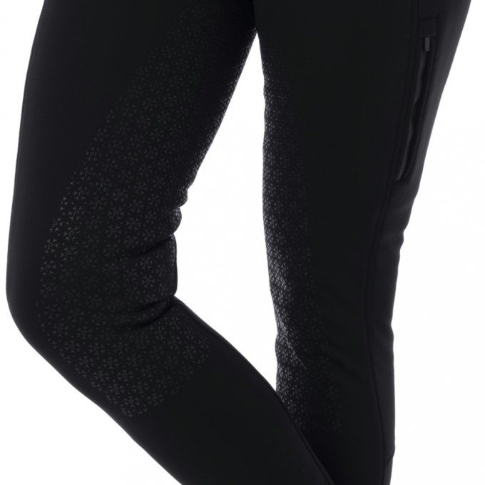 Pantalon EQUITHÈME Kitzbuhl Softshell fond silicone - Femme