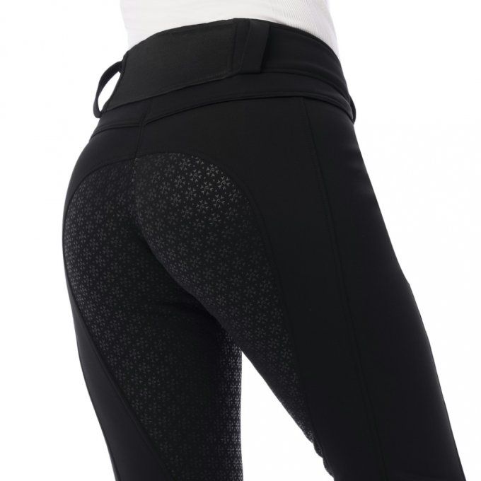 Pantalon EQUITHÈME Kitzbuhl Softshell fond silicone - Femme