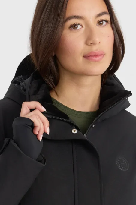 Veste imperméable Harcour Storma Noir – Femme