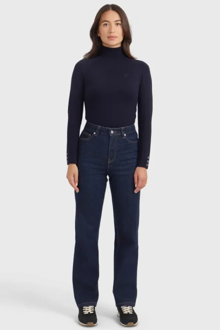 Pull col roulé Harcour Christina femme – Marine