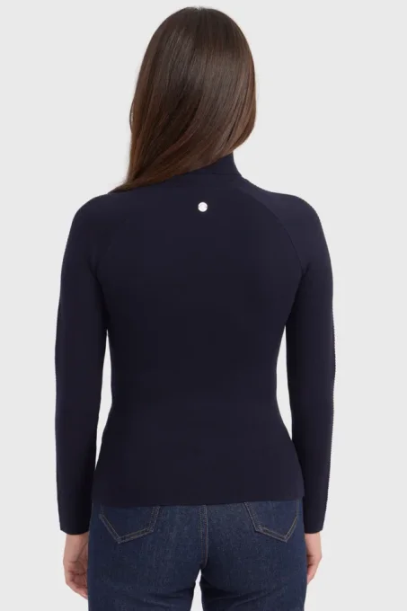 Pull col roulé Harcour Christina femme – Marine