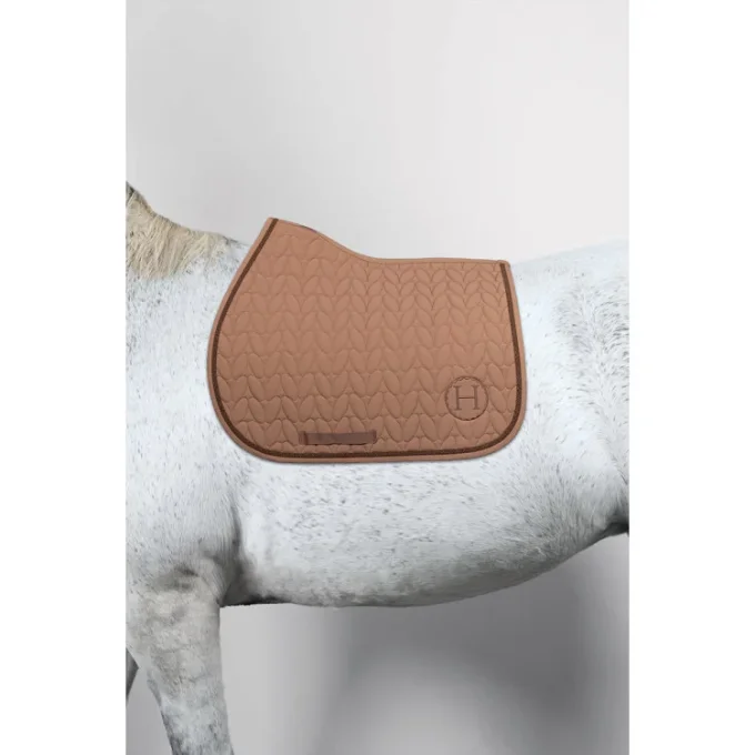 Matelassage épis de blé du tapis Cassiope Moka