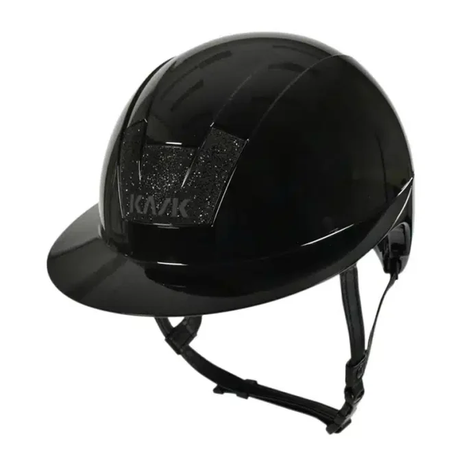 Kask - Casque d'équitation Kooki Lady Crystals Swarovski noir shine