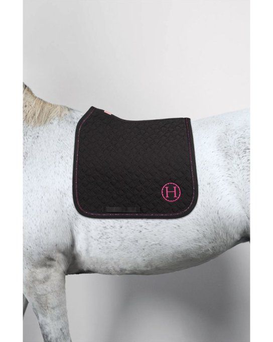 Tapis de selle Saphir Dressage Octobre Rose Harcour 