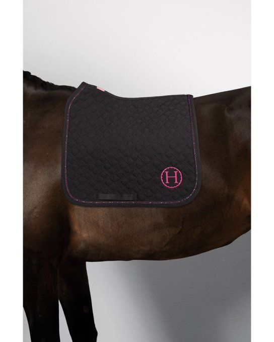 Tapis de selle Saphir Dressage Octobre Rose Harcour 