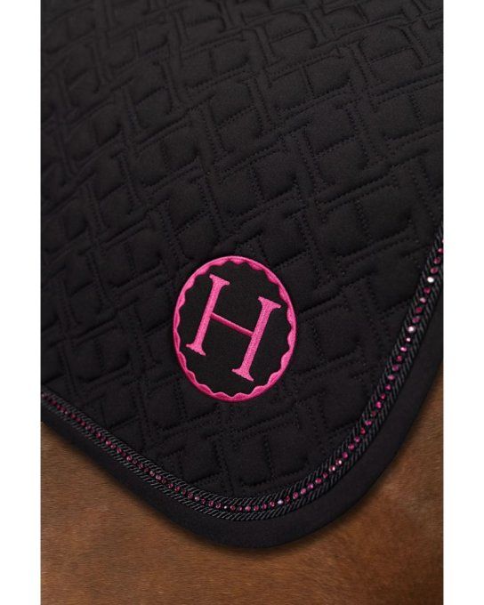 Tapis de selle Saphir Dressage Octobre Rose Harcour 